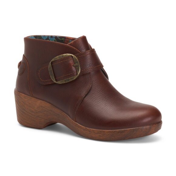 NEW ALEGRIA Leather Symone Boots in Chestnut for women 925 6m3 - Picture 2 of 8